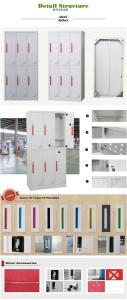 China Professional steel company lockers FYD-G008 made in China,Recessed hanlde,Orange,handle factory