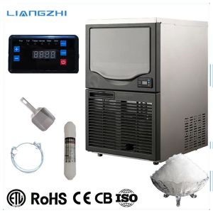 China LZ-160 80kg Daily Commercial Ice Making Granular Ice Machine with Automatic Function factory