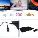 VHF174-230 / UHF470-860 Frequency Range Digital Indoor TV Antenna Amplified for