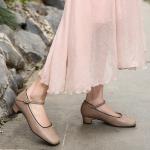 S295 Factory Spring Handmade Leather Retro Mary Jane Women'S Shoes 2020 Spring