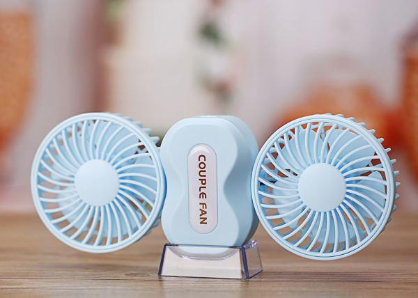 Small Size Air Blower Small Battery Operated Fan 1200mah Two Head 3hrs Harge