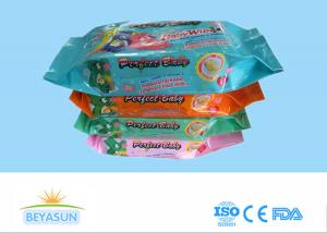 China Antiseptic Baby Disposable Wet Wipes Flushable For Face / Hand , 20x15cm Size factory