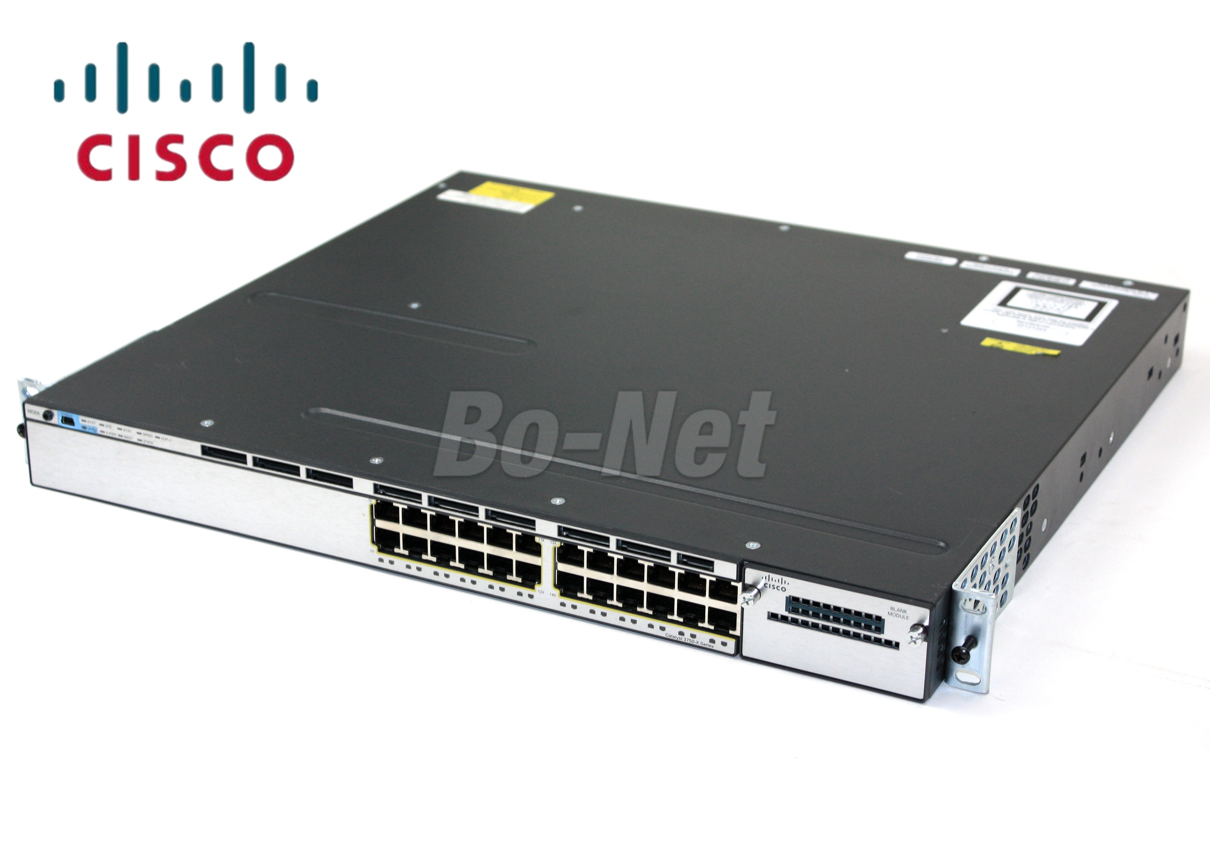350W Power Supply Used Cisco Gigabit Switch Catalyst 3750X WS-C3750X-24T-L 24 Port