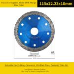 Blue Diamond Cut Circular Saw Blade 105mm Fancy Corrugated