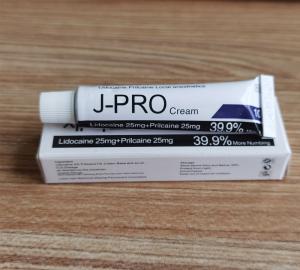 China J-PRO 39.9% Lidocaine Facial Numbing Cream Tattoo Facial Treatment Eyebrow Tattoo Pain Relief factory