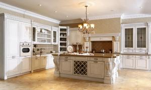 China Rustic Style solid wood kitchen cabinet,wooden furniture.Germany style kitchen cabinet factory