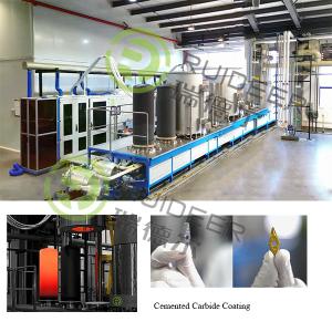 China Chemical Vapor Deposition Coating Furnace With TiCL4,AICL3 Precursors And Process Gases factory