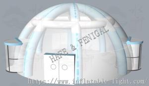 China High End Inflatable Event Tent Galaxy PVC 18 Meter Air Tight Construction factory