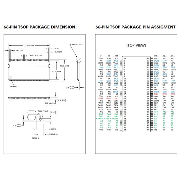 MT46V16M16TG-75C DOUBLE DATA RATE DDR SDRAM linear integrated circuits