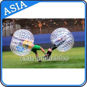 China Trendy Rubber Inflatable Ball Suit For Football Competition , Inflatable Bubble Football Suit factory