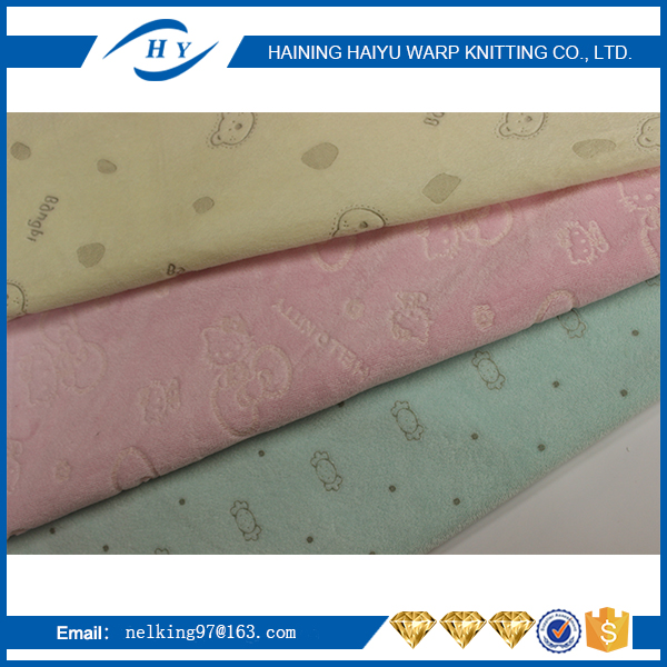 Wholesale D Knitted Fabric Velvet With Rubber Velour Fabric Made In China