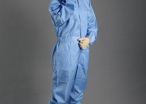 Anti Static Protective Garments Clothes Dust Free Hooded For Food Machinery
