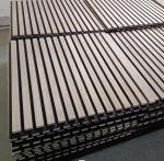 Natural Wood Finish 9mm PET Base Board 12mm Wood Slat Acoustic Panel Wall
