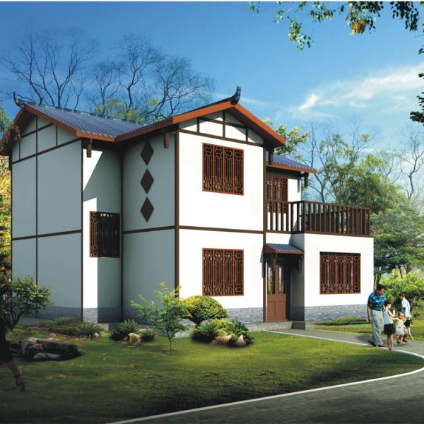 Holiday House Prefabricated Kit Homes Villa Long life time steel structure Light