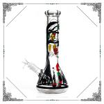7mm Thick Glass Water Bongs Smoking Pipes , Heady Bottom Beaker Bongs