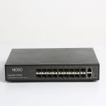16 10/100M SFP Ports 2 100/1000M RJ45 Uplink Port Fiber Optic Switch