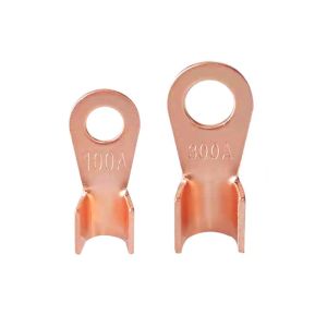 SC Non Insulated Cable Lug Connectors Terminals Copper Open Nose Double Hole