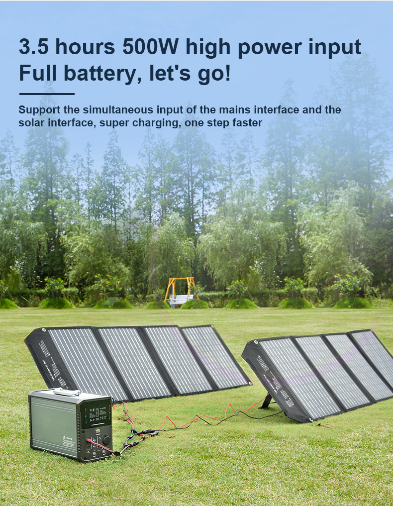 1000W Solar Power Station DC AC Lithium Portable Power Station