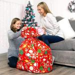 Jumbo Colorful Plastic Gift Wrap Bags 36 X 44 Inch With String Ties