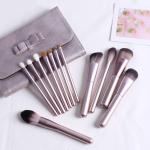 purple color Mini Makeup Brush Set