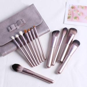 China purple color Mini Makeup Brush Set factory