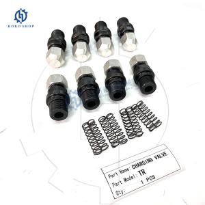China TR20 TR30 TR40 TR60 TR100 Hydraulic Breaker Gas Charging Valve For Teisaku Rock Hammer Spare Parts factory
