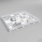 White And Gray Indoor Softplay Playground Equipment Kids Party Rental Play Area
