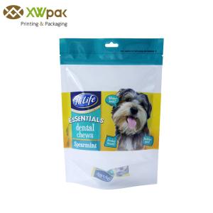 China Heat Seal Matt Bopp VMPET PE Pet Food Packaging Bag For Dog factory