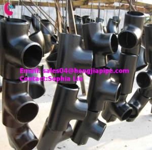 China ANSI B16.9 pipe fittings pipe tee factory