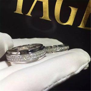 China Luxury jewe factoryt ring white gold diamond ring 18k white yellow gold diamond factory