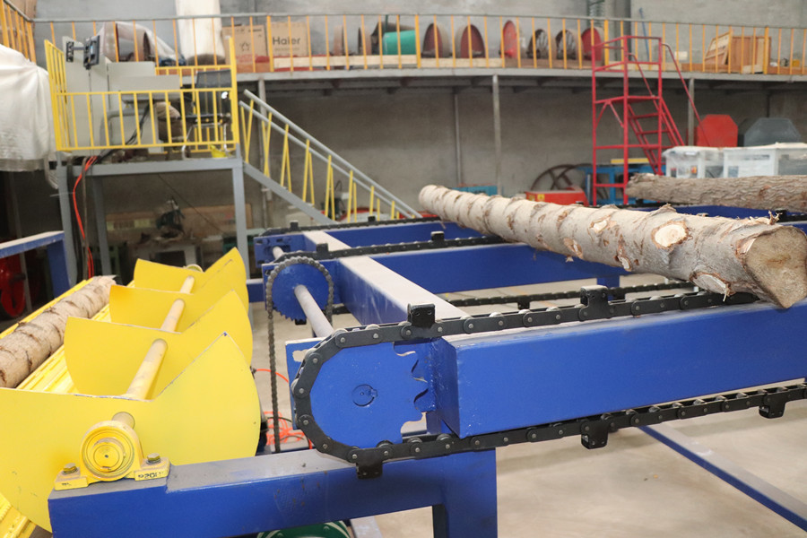 Timber Sawmill Machine Production Line, Twin Heads Vertical Band Saw
