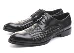 Business BV Oxfords Mens Casual Dress Shoes , Mens Black Lace Up Shoes For Party