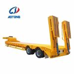 80-120 Tons Rated Load Low Loader Lowboy Truck Trailers for Equipment Transporta