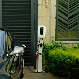 China OCPP App Floor Mounted EV Charger WIFI 4G 3.5 Meter Cable factory