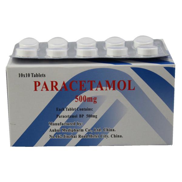 Antipyretic - analgesic Medicines Paracetamol Tablets 10*10's / Box BP/USP