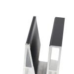 Aluminum U Shape Glass Channel Matching 10-13mm Glass Tempered Glass Balcony
