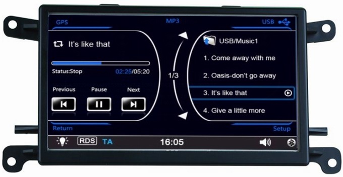 Autoradio gps bluetooth for Audi Q5 A4L A5 support iPod RDS Rear Camera OCB-8828