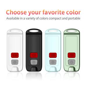 China Waterproof IP66 TYPE C Flashlight Alarm Keychain 135mAh For Kids factory