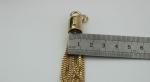 Decorative accessories 10mm light gold leather tassels end cord metal cap for