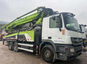 China Used 2018 Mercedes-Benz Chassis 49m Concrete Pump Truck Semi-Dry Shotcrete Type Maximum Cloth Height 48.7M factory