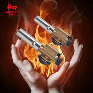 China Stainless Steel 1300C Kitchen Torch Gun Liquefied Butane Gas factory