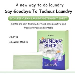 Zero Waste Hypoallergenic Washing Powder Sheets Customizable Remove Stains