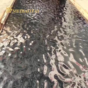 China AISI Silver Mirror Water Ripple Stainles Steel Sheet 1000x2000mm factory