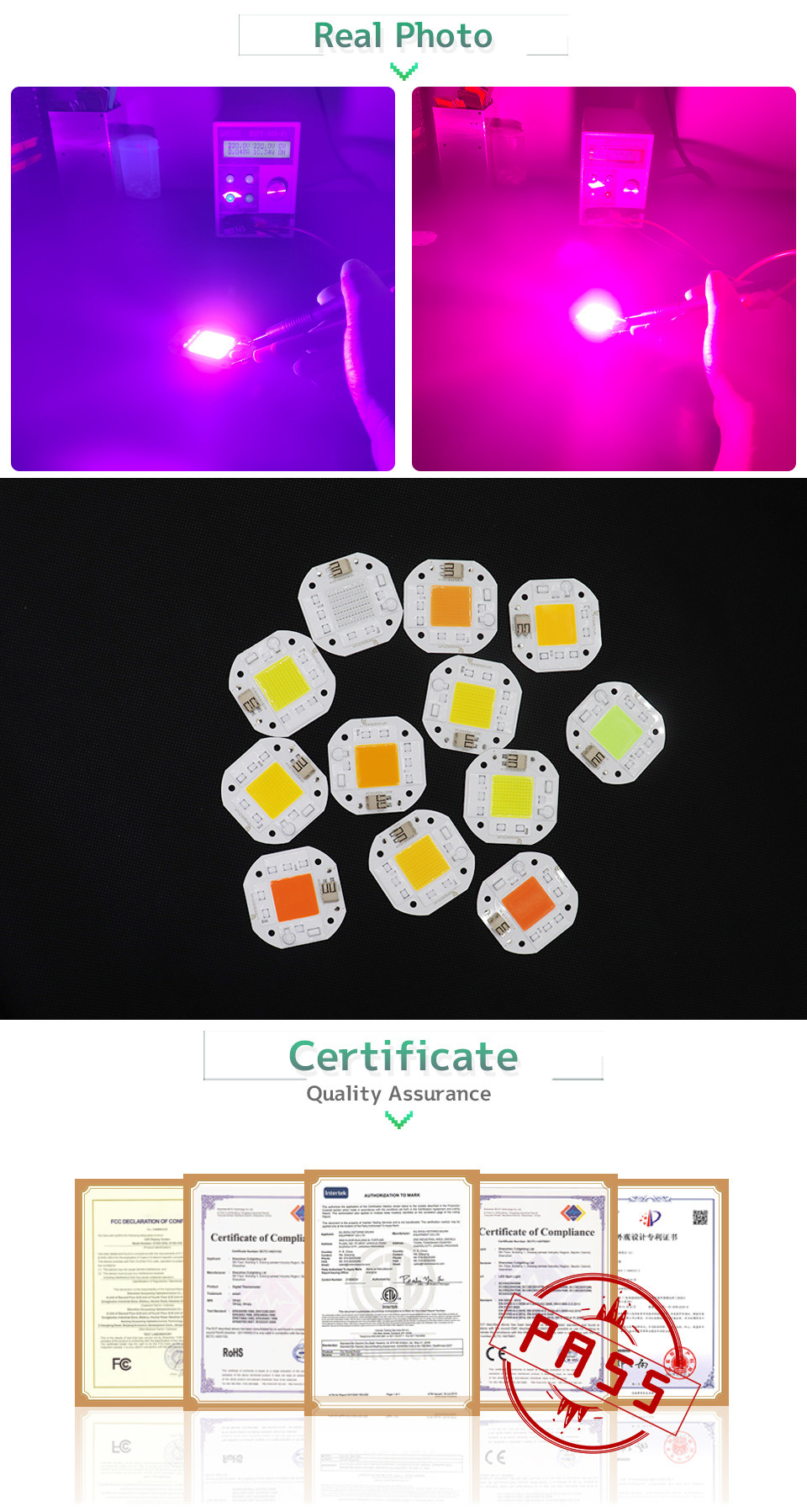 Solderless Cob Driver Led Chip Cold White 30w Led Module For DIY Floodlights