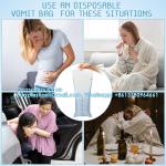 Disposable Puke Vomit Bag 1200ml Nausea Barf Bags Emesis Bags Portable Throw