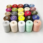 raw White Polyester Yarn , dye tube Polyester Ring Spun Yarn