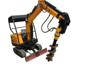 China Hydraulic Crawler Excavator With Auger Farm Agriculture Digging Machine factory