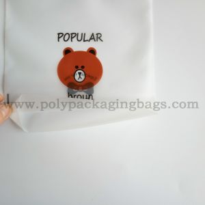 Translucent PE EVA Drawstring Plastic Pouches For Towels Socks