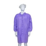 5pcs/Bag Dustproof Disposable Lab Coats With Shirt / Korean / Knitted Collar