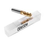 Tungsten Carbide 38 Degree Spiral Angle 4 Flute Flat Endmills for Steel
